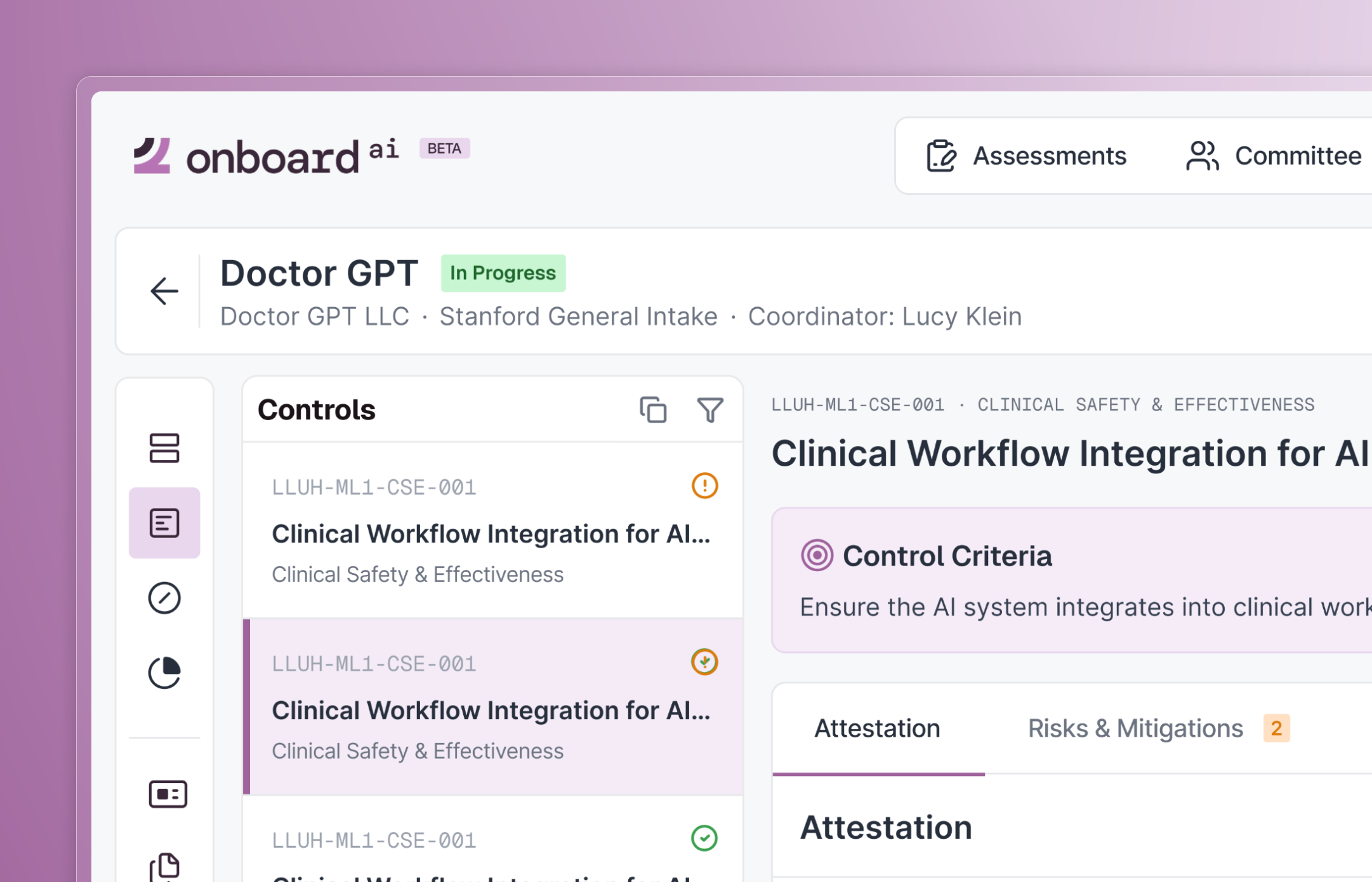 Multi-stakeholder workflows for a medical AI platform.