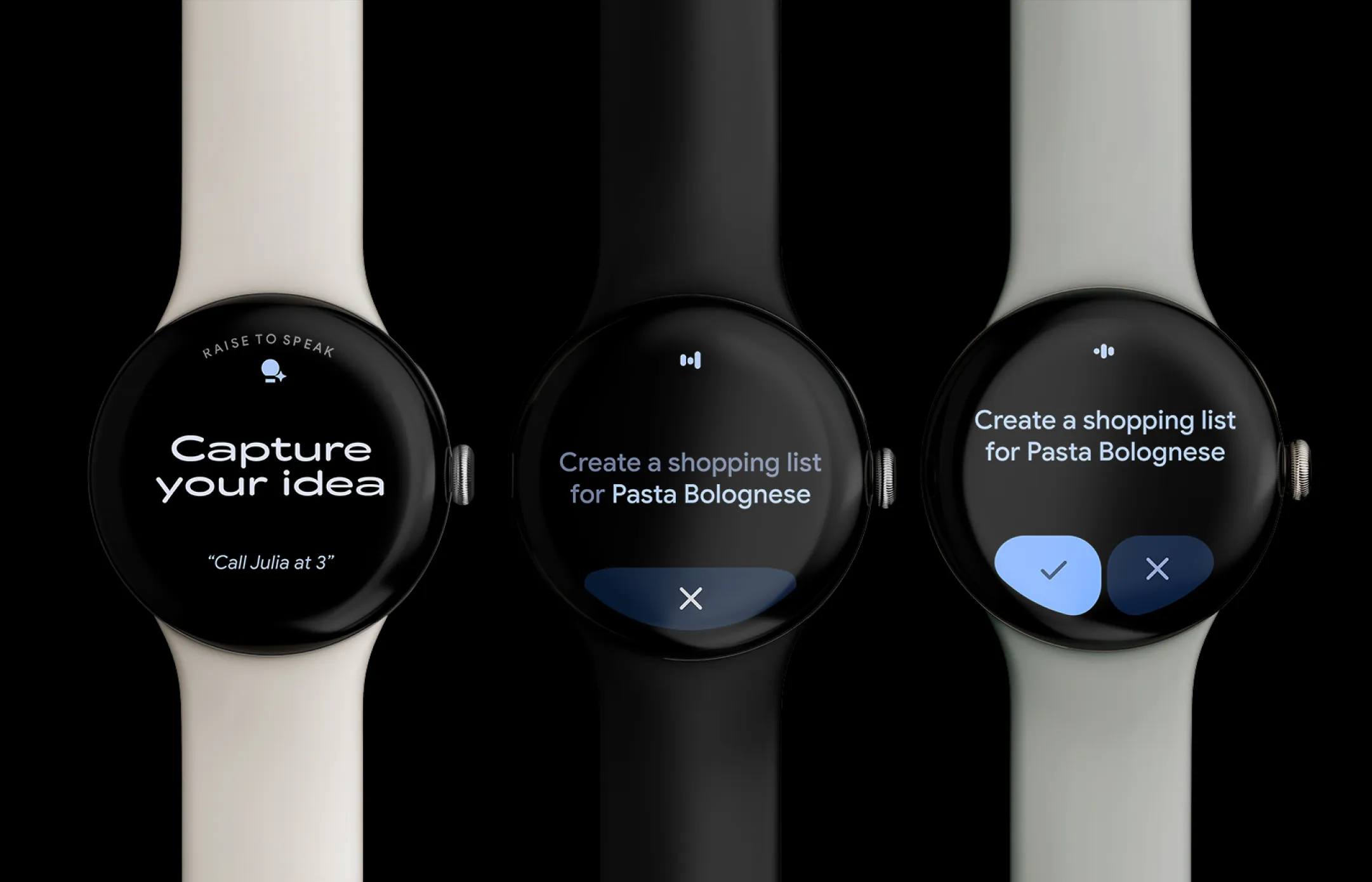 Freelance UX for next-gen AI features on Pixel Watch.